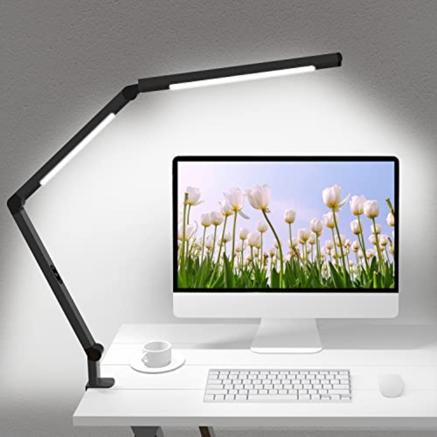 Desk Lamp Led - Kelepçeli LED Masa Lambası, Çift Işıklı