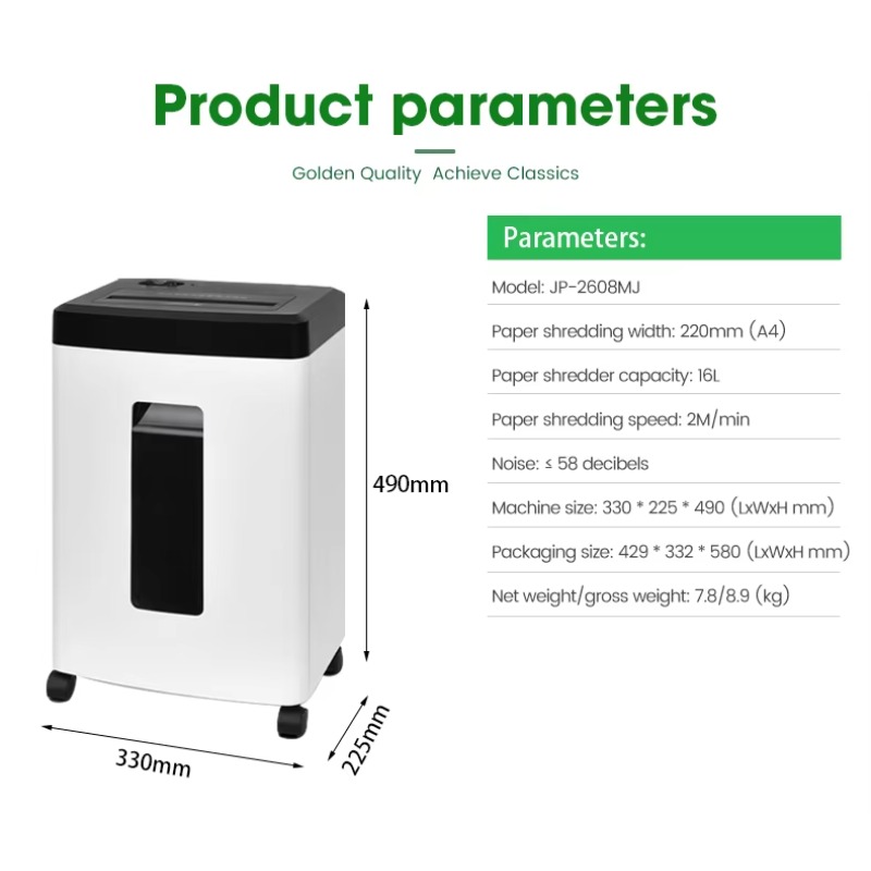 Paper Shredder Micro - Küçük 8 Yaprak Kapasiteli Mikro Kesimli
