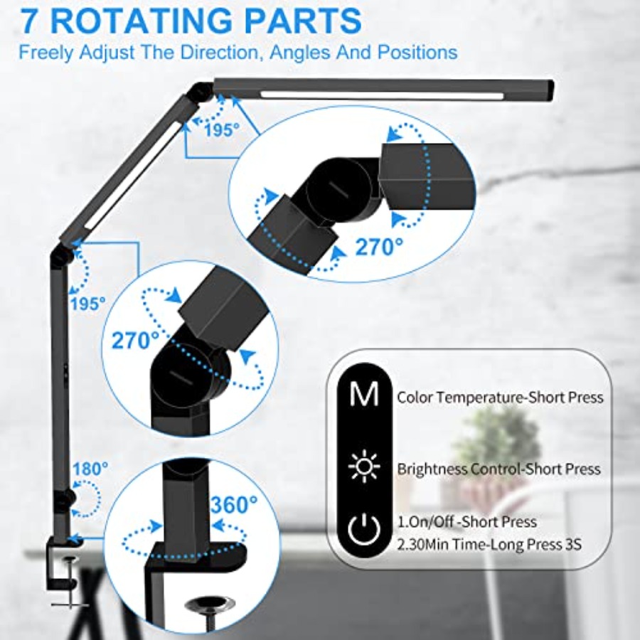 Kelepçeli LED Masa Lambası, Çi - Desk Lamp Led incelemesi ve fiyatı