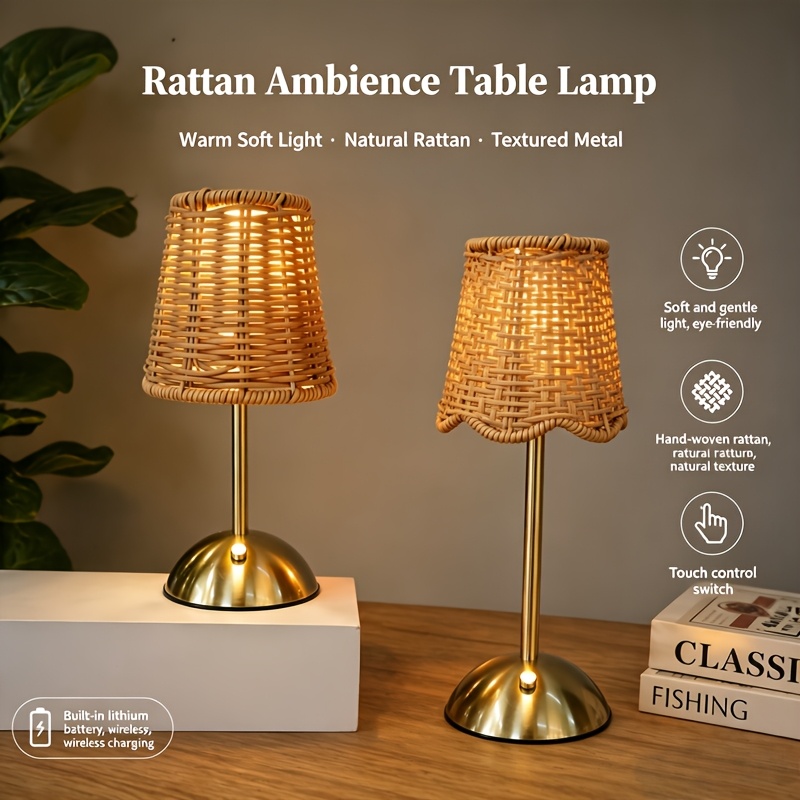 Bohem Dokuma Rattan Sanat Masa - Desk Lamp Led incelemesi ve fiyatı