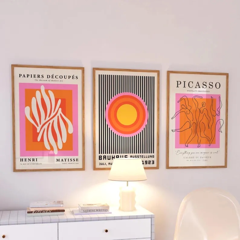 3 adetModern Turuncu Bauhaus V - Home Office Photos incelemesi ve fiyatı