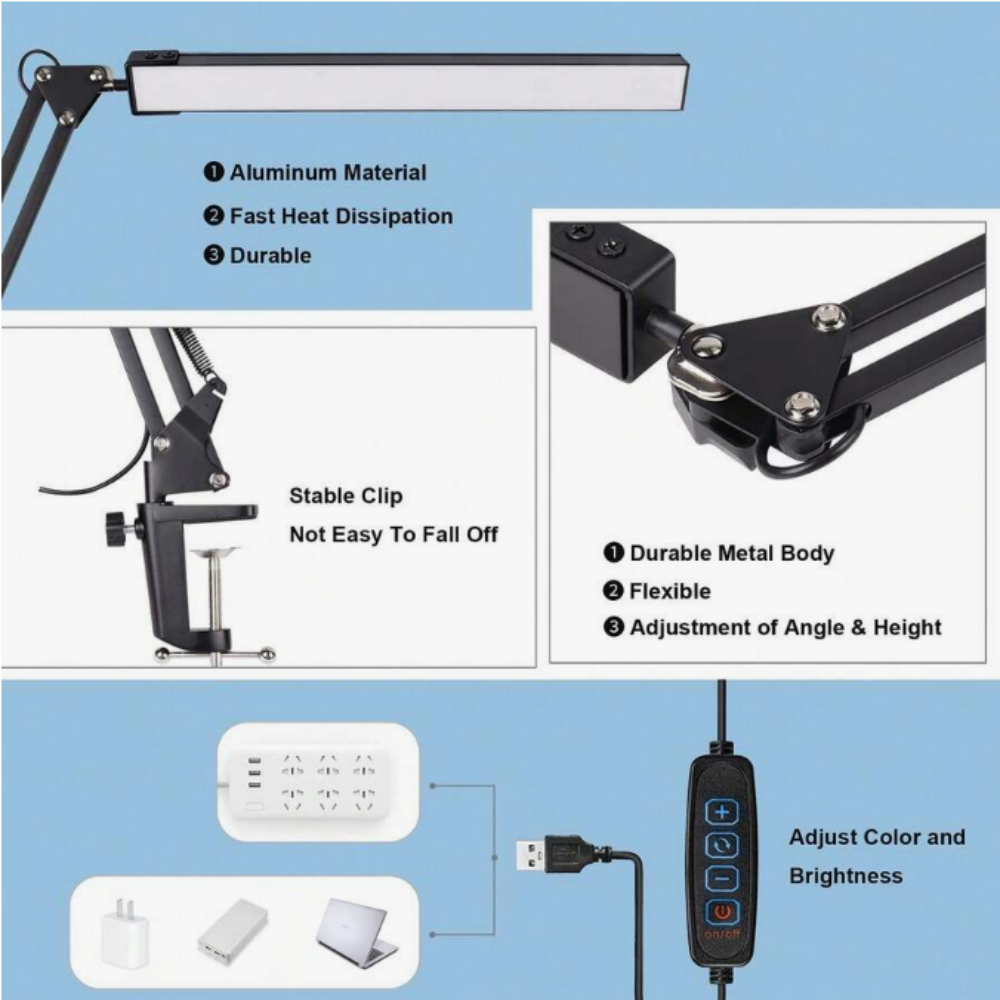 Ev İçin LED Masa Lambası, Okum - Desk Lamp Led incelemesi ve fiyatı