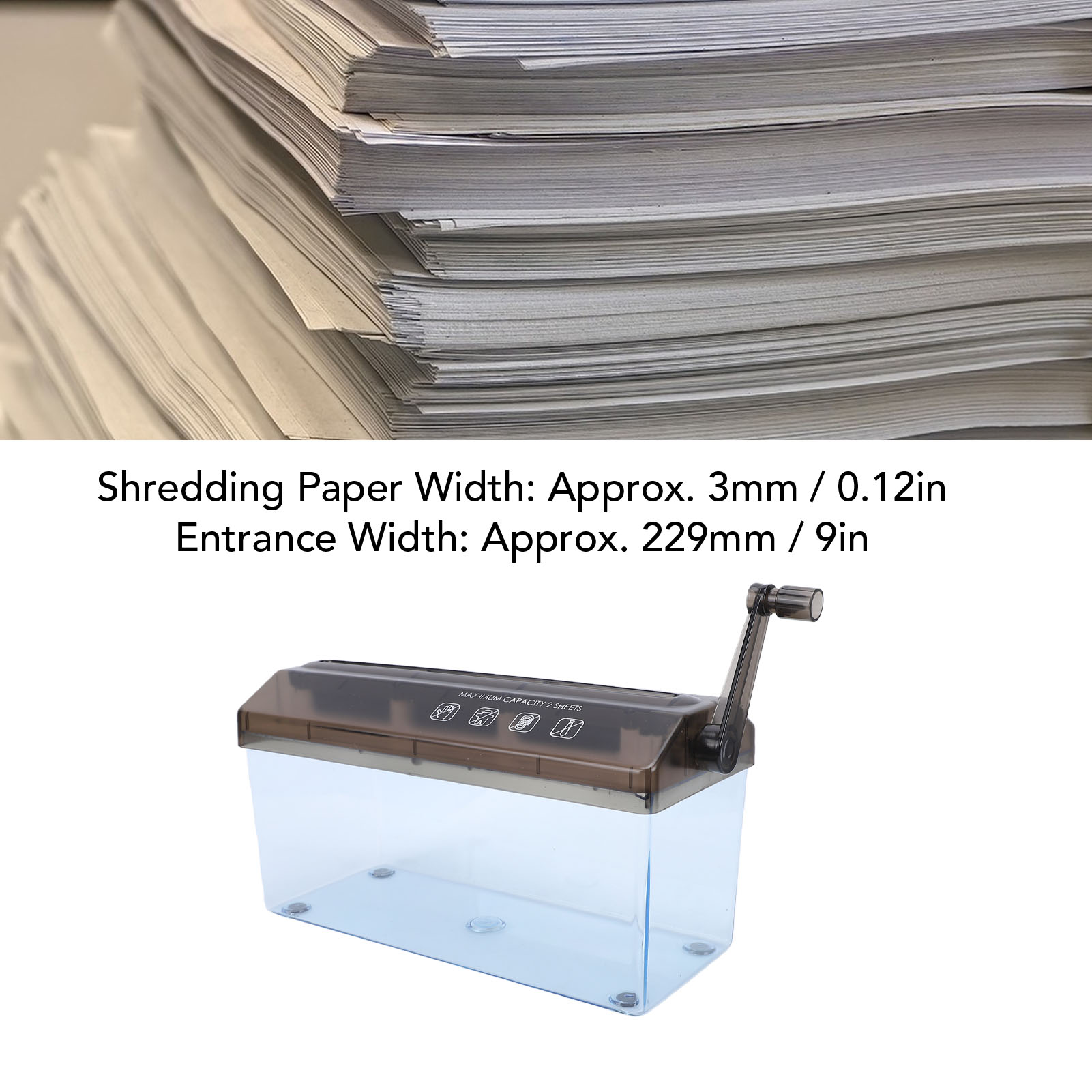 Mini El Kranklı Parçalayıcı Ta - Paper Shredder Micro incelemesi ve fiyatı